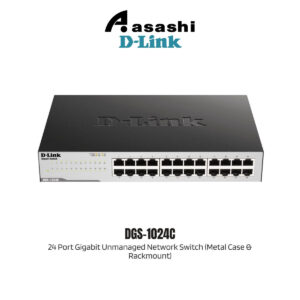 9b5882c1adb17153df6a08f3e3b8ba05.jpeg D-Link DGS-1024C 24 Port Gigabit Unmanaged Network Switch (Metal Case & Rackmount)