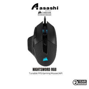 9d7fae65f921ef5aec9201c85e30a113.jpeg Corsair NIGHTSWORD RGB Tunable FPS Gaming Mouse (AP)