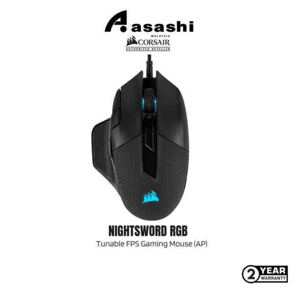 Corsair NIGHTSWORD RGB Tunable FPS Gaming Mouse (AP)