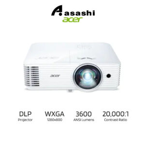 Acer S1386WH WXGA(1280x800) 3600lm Education Short Throw Projector (VGA, RCA, HDMI, AUXI) Built-in SPK - 2yrs Warranty *Lamp 1yr or 1K Hours