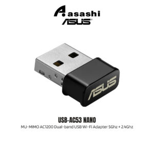 Asus USB-AC53 Nano Size MU-MIMO AC1200 Dual-band USB Wi-Fi Adapter 5Ghz + 2.4Ghz