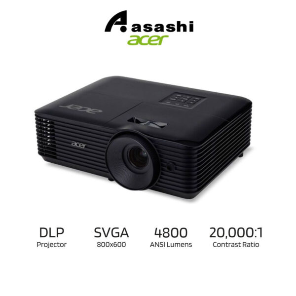 Acer X1128i SVGA(800x600) 4800lm DLP Projector (VGA, RCA, HDMI, AUXI) Built-in SPK - 2yrs Warranty *Lamp 1yr or 1K Hours
