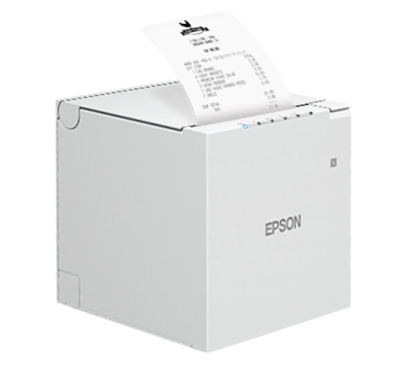 Epson TM-m30III USB + Ethernet + Type C Tablet POS Receipt Printer (White/Black)