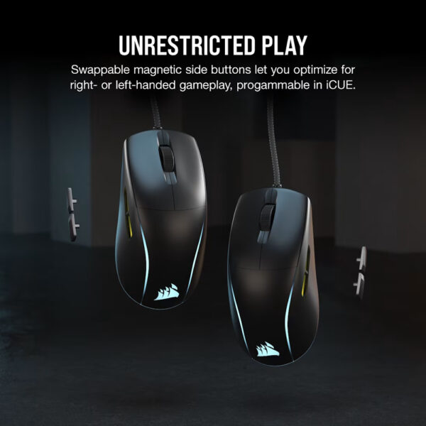 CORSAIR M75 Lightweight RGB Gaming Mouse - Black (74g, Wired, RGB)