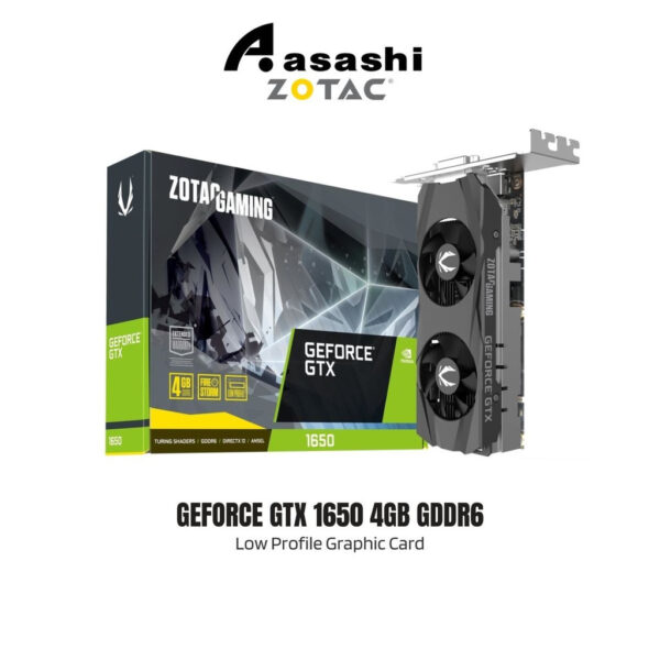 ZOTAC GAMING GeForce GTX 1650 4GB GDDR6 Low Profile Graphic Card