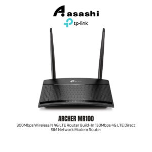 Tp-Link Archer MR100 300Mbps Wireless N 4G LTE Router Build-In 150Mbps 4G LTE Direct SIM Network Modem Router