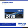 Brother TN-2480 Genuine Monochrome Toner Cartridge, Black, Page Yield up to 3,000 pages