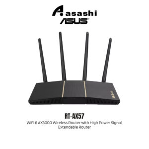 d04c0f16ca9c1a1ca394c71071ca2d55.jpeg Asus RT-AX57 WiFi 6 AX3000 Wireless Router with High Power Signal, Extendable Router