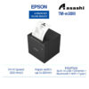 Epson TM-m30III USB + Ethernet + Bluetooth + Wifi + Type C Tablet POS Receipt Printer (Black)