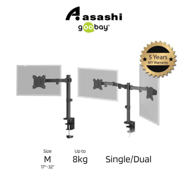 Goobay 32 Inch Monitor Mount/bracket Single Flex 58528 / Dual Flex 58529 for 17''-32''