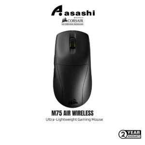 e08282bad78fa447a7451aa537b3e367.jpeg CORSAIR M75 AIR WIRELESS Ultra-Lightweight Gaming Mouse – Black/White (60g, 100hrs)