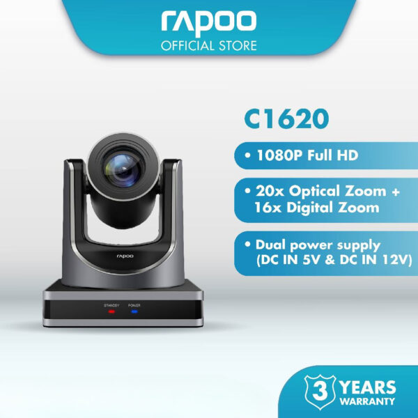 Rapoo C1620 HD1080 Video Conference Camera with 20X Optical Zoom