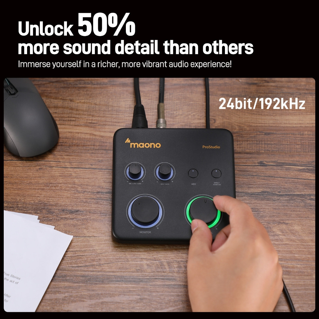Maono PS22 LITE USB Audio interface - A-sashi Technology