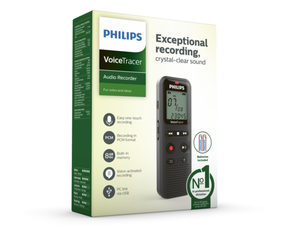 Philips DVT1160 8GB Voice Recorder