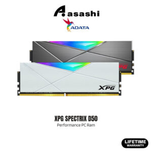 ADATA XPG Spectrix D50 Grey/White RGB DDR4 16GB / 32GB 3200MH CL16 Performance PC Ram