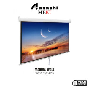 f3a8df6d6a3a456f73d60696b8dbca5c.jpeg Ez Meki 10'X10' (120"x120") Manual Wall Screen Matt White