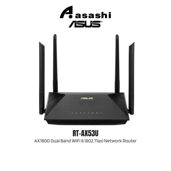 Asus RT-AX53U AX1800 Dual Band WiFi 6 (802.11ax) Network Router