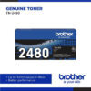 Brother TN-2480 Genuine Monochrome Toner Cartridge, Black, Page Yield up to 3,000 pages