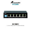 D-Link DES-F1006P-E 4 + 2 Port 100Mbps 250M POE Network Switches , Built to Power Extender POE Devices (POE Budget 60W)