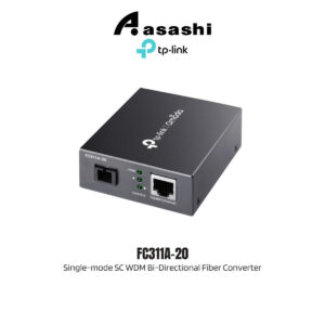 12f058a3220ea82dd283c4da15c37251.jpeg TP-Link FC311A-20 Omada 10/100/1000 Mbps RJ45 to 1000 Mbps Single-mode SC WDM Bi-Directional Fiber Converter