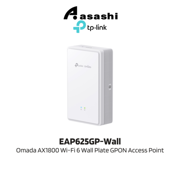 TP-Link EAP625GP-Wall Omada AX1800 Desktop Dual-Band Wi-Fi 6 GPON Access Point