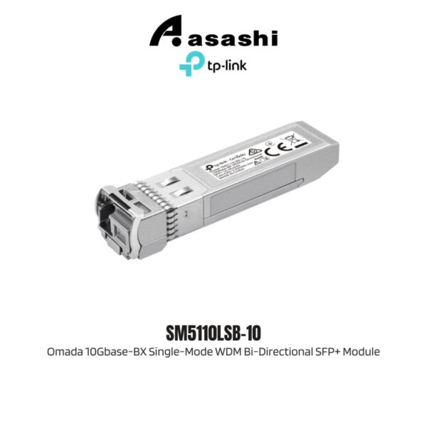 1a418b769ab8f8631f412fdcbe2211c8.jpeg TP-Link SM5110LSB-10 Omada 10Gbase-BX Single-Mode WDM Bi-Directional SFP+ Module
