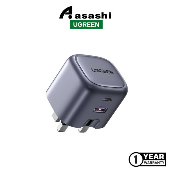 1bd3c47a5a44170fc7cc507496c2e353.jpeg UGREEN 15540 NEXODE 35W USB-C PD +USB-A GAN Fast Charger