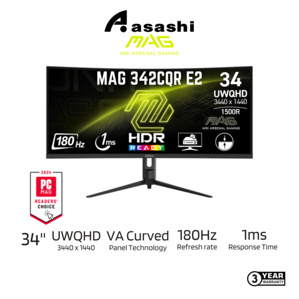 MSI MAG 342CQR E2 Gaming Monitor