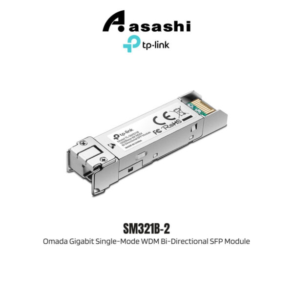 38aa8150b60caefc1ea2697a2a02e37b.jpeg TP-Link SM321B-2 Omada Gigabit Single-Mode WDM Bi-Directional SFP Module