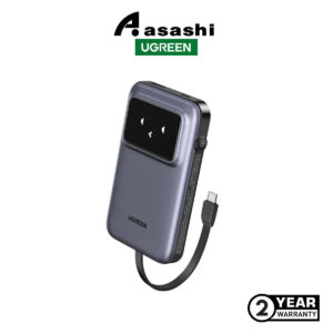 3f043e6503dee82a217adf2dcd8ab8e9.jpeg UGREEN UNO 10000mAh Built-In Cable 30W Power Bank UG-PB511-35603B