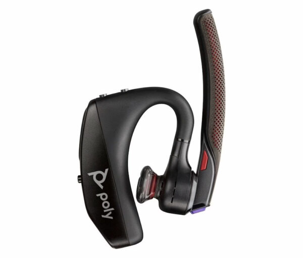 Poly Voyager 5200 Wireless Headset (7S431AA) - Up to 7 Hours Talk Time, Noise Cancelling- 4 Microphone Active DSP,2 Yrs)