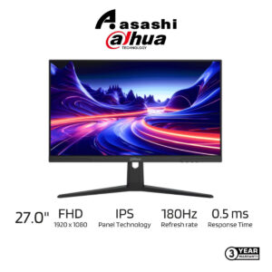 403e5ebb9154ed58c5b9b8bff48975a9.jpeg Dahua LM27-E231B 27" FHD IPS Gaming Monitor | 0.5ms | 180Hz | Adaptive Sync | 99% sRGB | DP 1.4 / HDMI 2.0 (DP Cable)