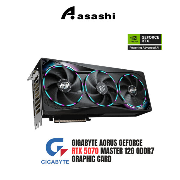 415d31f671f514e0d90c69b176db8eaf.jpeg Gigabyte AORUS GeForce RTX 5070 MASTER 12G GDDR7 Graphic Card GV-N507SAORUS M-12GD