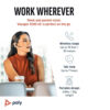 Poly Voyager 5200 Wireless Headset (7S431AA) - Up to 7 Hours Talk Time, Noise Cancelling- 4 Microphone Active DSP,2 Yrs)