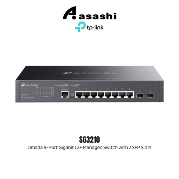 569f5c0818b4357ae167ba930b876212.jpeg TP-Link SG3210 Omada 8-Port Gigabit L2+ Managed Switch with 2 SFP Slots