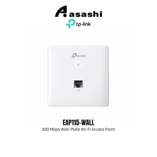 TP-Link EAP115-Wall 300 Mbps Wall-Plate Wi-Fi Access Point