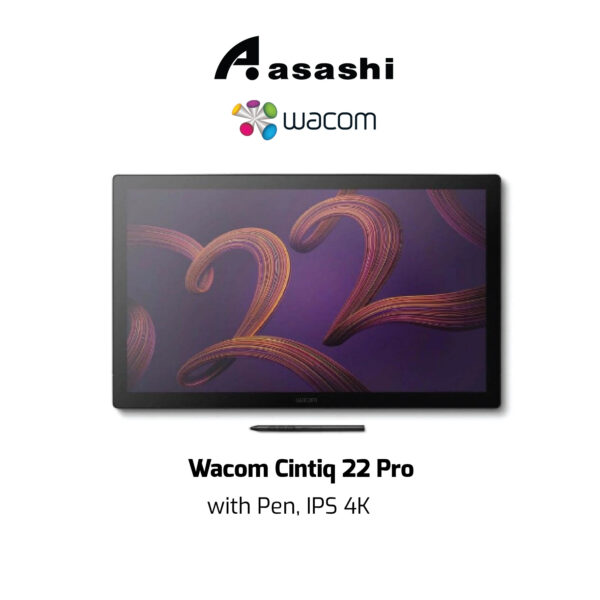 Wacom Cintiq 22 Pro with Pen, IPS 4K, 95% ADOBE RGB, 22" Display, Touch ( DTH227K0C )