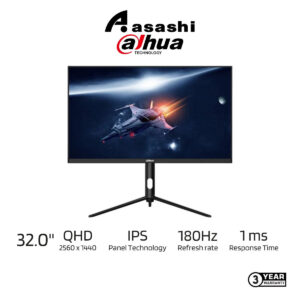 69293730ce584707021f65b5d89c25df.jpeg Dahua LM32-E331 32" 2K IPS Gaming Monitor | 1ms | 180Hz | Adaptive Sync | 100% sRGB | DP 1.4 / HDMI 2.0 (DP Cable)