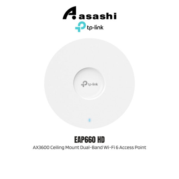 TP-Link EAP660 HD AX3600 Ceiling Mount Dual-Band Wi-Fi 6 Access Point