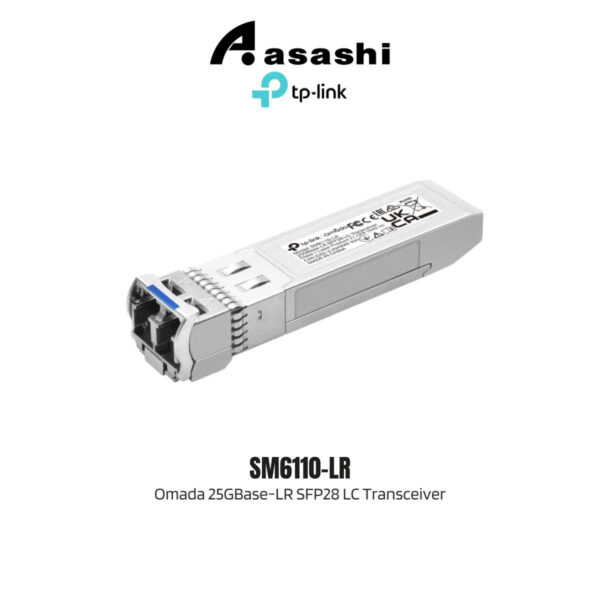 6d9c45934209e6e80ba8fb1b4adc2ba5.jpeg TP-Link SM6110-LR Omada 25GBase-LR SFP28 LC Transceiver