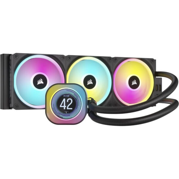 Corsair iCUE LINK H150i LCD AIO 360mm | H100i LCD AIO 240mm Liquid CPU Cooler AIO | QX120 2,400 RPM