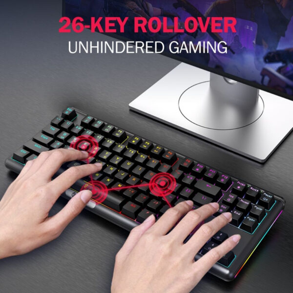 SADES VV.Hunter V300 87 Keys RGB Mechanical Gaming Keyboard