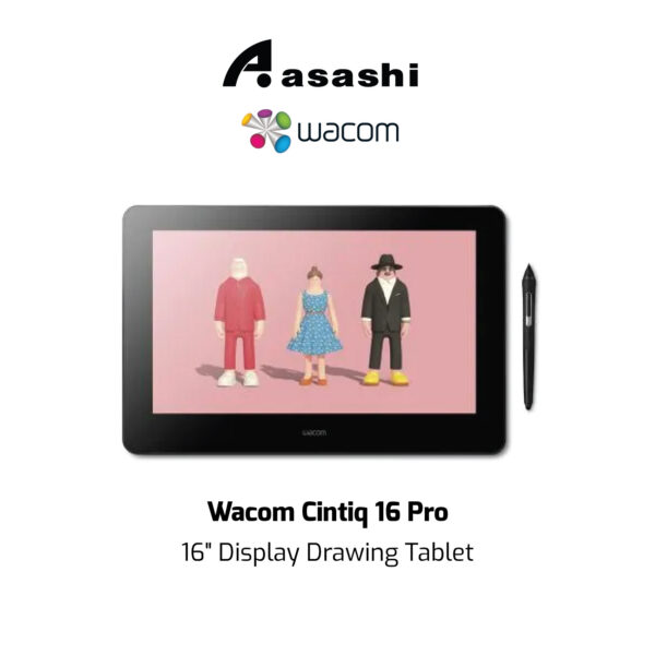 Wacom Cintiq 16 Pro with Pen, IPS 4K, 98% ADOBE RGB, 16" Display Drawing Tablet (DTH167K0C)