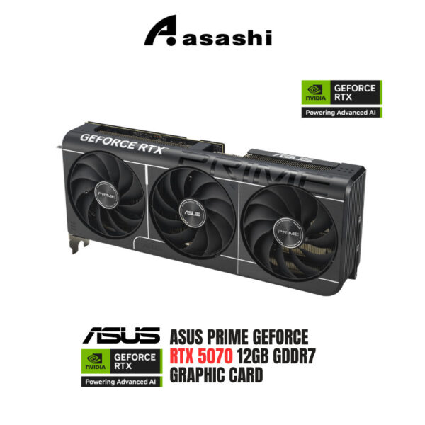 ASUS GeForce RTX5070 PRIME 12GB GDDR7 GRAPHIC CARD ( PRIME-RTX5070-O12G )