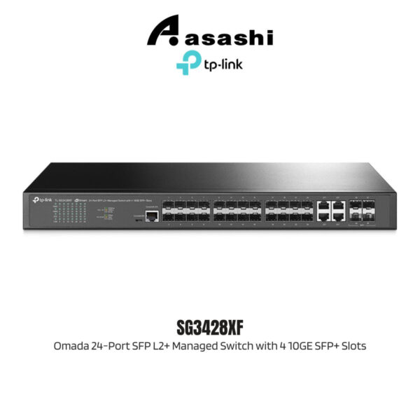 TP-Link SG3428XF Omada 24-Port SFP L2+ Managed Switch with 4 10GE SFP+ Slots