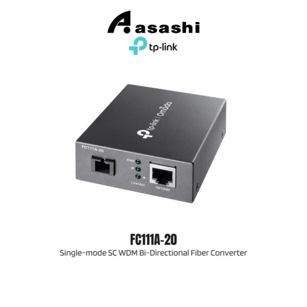 8c83553e6616a2870be737b7260c1697.jpeg TP-Link FC111A-2 0mada 10/100 Mbps RJ45 to 100 Mbps Single-mode SC WDM Bi-Directional Fiber Converter