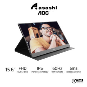 AOC 16T10 15.6" IPS FHD Portable Monitor (USB-C, Mini HDMI 2.0 X 1)