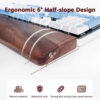 Glink MP36/ MP37 61-Key / MP38 87-Key / MP39 104-Key Wooden Mouse Wrist Rest Ergonomic Gaming Wrist / Hand Pad Support - Walnut Wooden
