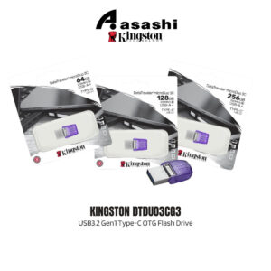 Kingston DTDUO3CG3 64GB / 128GB / 256GB USB3.2 Gen1 Type-C OTG Flash Drive - Up to 200MB/s Read Speed DTDUO3C