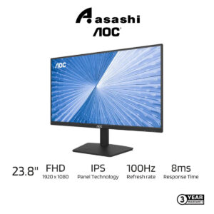AOC 24B15H2 23.8" 100Hz 8ms GTG IPS Monitor (HDMI x1, VGA x1)